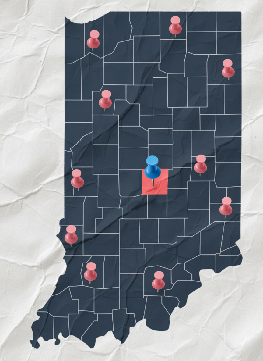 Indiana press collage